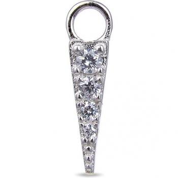 Charm Phith Personalizable de plata de ley 925 con baño de rodio