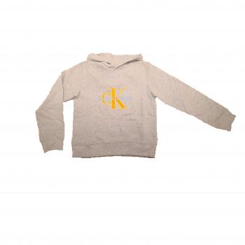 Calvin Klein -Sudadera IG0IG00155 Monogram Terry Boxy Hoodie -Sudadera con Capucha NIÑA