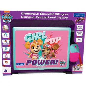 Laptop Educativo Bilingüe Paw Patrol - 124 Actividades en Francés e Inglés