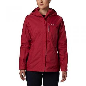 Columbia Pouring Adventure II, Chaqueta impermeable, Mujer, Rojo oscuro