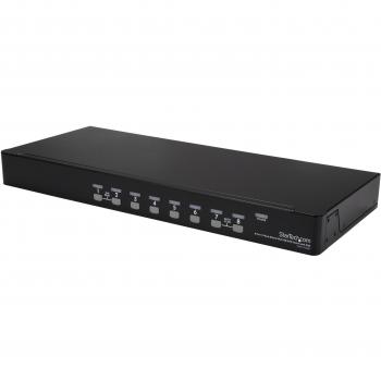 StarTech.com 8 Port 1U Rackmount USB KVM Switch Kit with OSD and Cables - Rack mount KVM - VGA KVM Switch - 8 Port KVM Switch