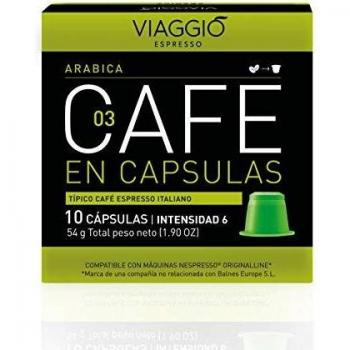 VIAGGIO ESPRESSO - 60 Cápsulas de Café Compatibles con Máquinas Nespresso - ARABICA