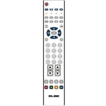 Elbe 4 CLICK - Mando a distancia universal programado para TV, permite controlar hasta 4 aparatos, color blanco