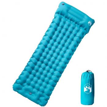 Colchón de Camping Autoinflable con Almohada para 1 Persona - Color Azul Marino, Azul, Gris y Más