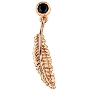 Piercing Earcandy Soft Feather de plata y baño de oro rosa
