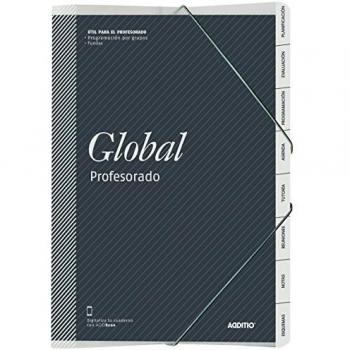 Additio P172 - Carpeta Global para el profesorado, colores aleatorios