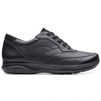 Zapato con cordones Clarks Appley Tie para mujer, color negro, talla 36