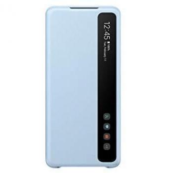 Samsung - Funda Clear View para Galaxy S20+, azul claro