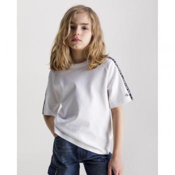 Camiseta de niño blanca de manga corta Calvin Klein