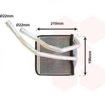 Radiador de calefacción VAN WEZEL 17016701, tipo: calefactor, características: diseño compacto, fácil instalación, eficiente en la transferencia de calor, compatible con vehículos específicos