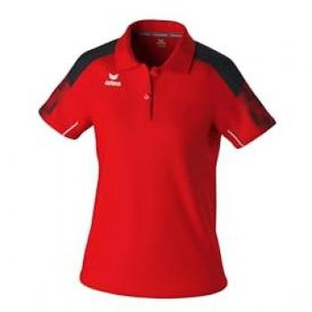 Erima Evo Star Women's Short Sleeve Polo Shirt Red/Black Size 42