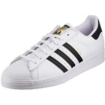 Adidas Originals Men's Superstar Sneakers, Footwear White/Core Black, Size 9.5