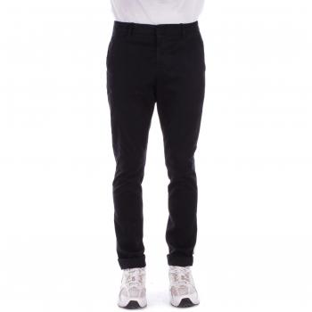 Pants DONDUP Men color Black - Size: 36 - male, Dondup Slim-fit Trousers, male, Black, Size: W36 Black Trousers with Logo Zipper