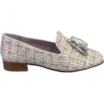 Mocasines de mujer NIVAL CARMEN platino 523