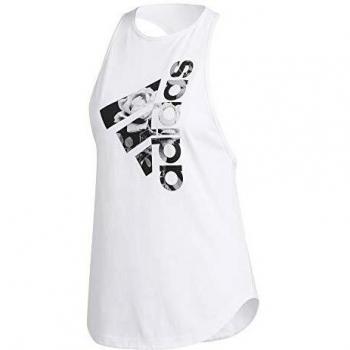 adidas Univ Tank 3 W Graphic, Mujer, White, S