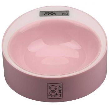 Comedero Yumi Smart Bowl con balanza digital para controlar ración de pienso para perros - 3 colores disponibles (Rosa)