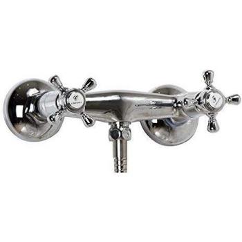 Clever 97930 Grifo de Ducha Bimando sin Accesorios With2 Antigona, Elegance, Cromado