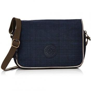 Kipling DELPHIN N BPC - Bolso de hombro de material sintético mujer, color azul, talla 23x16x5 cm