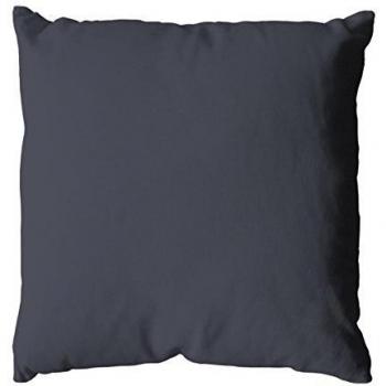Cojín Desenfundable 40 x 40 cm de Algodón Natural - Gris Oscuro