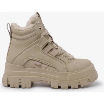 Buffalo Women's Mid Warm Vegan Nubuck Platform Lace-Up Boots