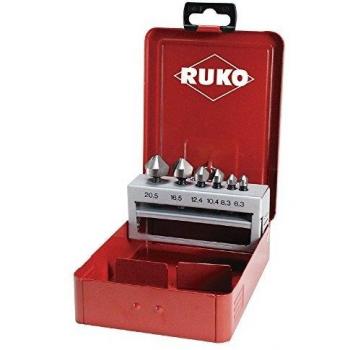 Ruko 102319 - Juego de 6 BIT, avellanadores cónicos, DIN 335 forma C