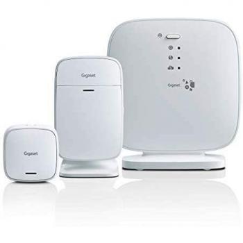 Alarma Gigaset para casa con aplicación en el móvil - sin cuotas - Ampliable con más sensores - con cifrado de Alta Seguridad para Evitar intrusiones en el Sistema