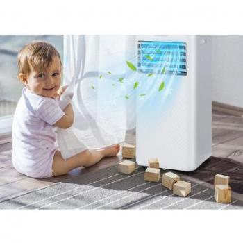 Costway 6,000 BTU Portable Air Conditioner with Dehumidifier and Remote, Cools 350 Sq. Ft., White