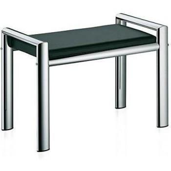 kela 21987 Taburete, Metal, 66,5 x 38,5 x 48,5 cm, Lunis, Negro