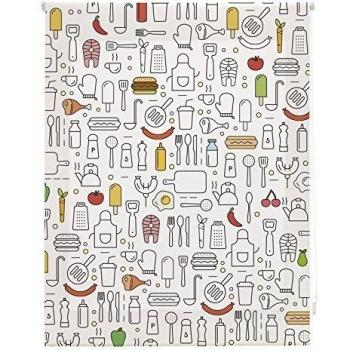 Sleepens Storalia - Estor Digital Cocina Art Print - Colores - 150x180cm