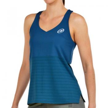Camiseta de Tirantes Bullpadel Oza Mujer Azul Oscuro