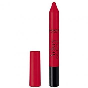 Bourjois Velvet The Pencil 015 Rouge Es-Carmin Labial y Perfilador de Labios 2 en 1 Acabado Mate