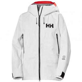 Helly Hansen Women's Sogn Shell Hooded Ski Jacket - White - XL