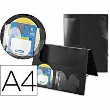 Beautone 036995 - Carpeta porta documentos, A4, color negro
