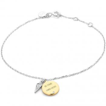 Pulsera Mujer Secrecy HERO Plata de ley 925 Oro 18K