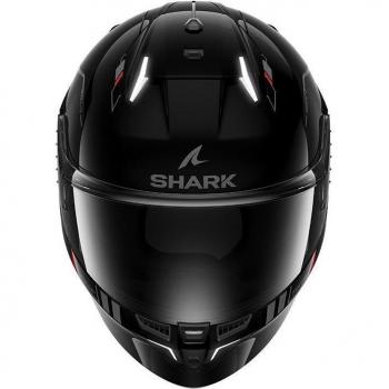 Casco Integral Shark Skwal i3 Blank SP Negro-Antracita-Rojo con LED