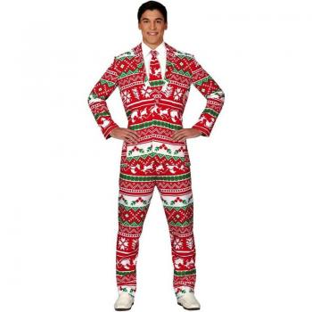 Traje Divertido Navideño Rojo para hombre de la marca Guirca S.L.
