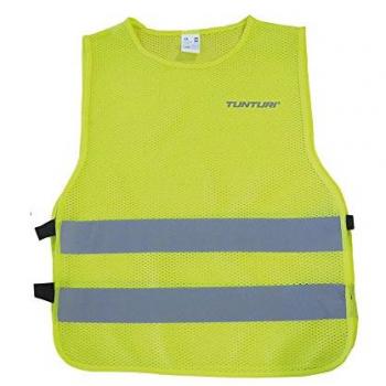 Tunturi Running Chaleco Reflectante, Unisex Adulto, Amarillo, Talla Única