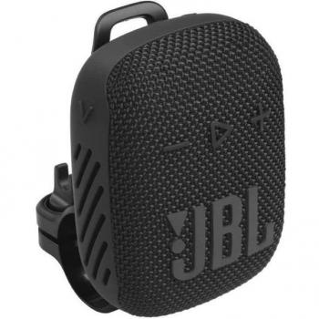 JBL Wind 3S - Altavoz Bluetooth Negro, portátil, resistente al agua, conexión inalámbrica Bluetooth, duración de batería de hasta 10 horas, micrófono incorporado para llamadas manos libres