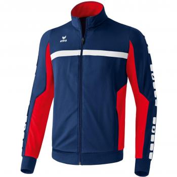 Erima 5-Cubes - Chaqueta deportiva para niño azul New Navy/Rot Talla:128