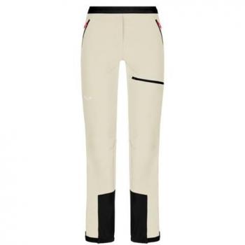 Pantalón largo Salewa Sella DST W Light Durastretch beige negro mujer - XXL