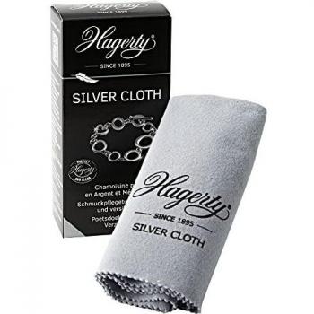 Paño de Limpieza para Joyas de Plata Hagerty - Tela Imprägnada con Protección Antioxidante, 36x30 cm
