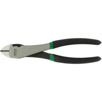 Alicate de corte diagonal TOPTUL DEAC2208B 8 con mango ergonómico, fabricado en acero al carbono, diseño de corte preciso y acabado mate
