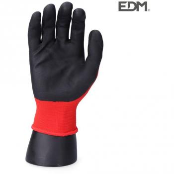 Guante industria mecánica nylon/lycra recubierto de nitrilo apto pantalla táctil talla 9