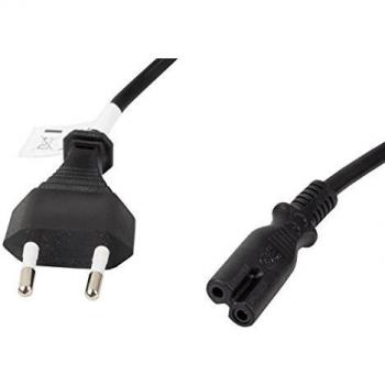 LANBERG Cable DE ALIMENTACION CA-C7CA-11CC-0018-BK Conectores CEE 7/16 / IEC320 C7 1.8 Metros