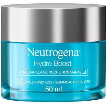 Neutrogena Hydro Boost Night Mask 50ml - Hydrating facial night mask, gel-based formula, contains hyaluronic acid, provides intense moisture, suitable for all skin types, non-comedogenic, oil-free
