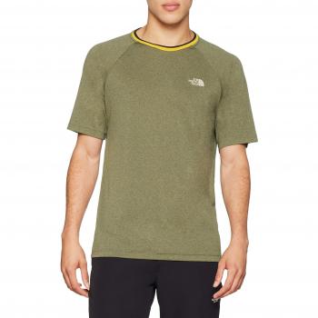 The North Face M S/S tee Manga Corta raglán [Camiseta MC ], Hombre, Four Leaf Clover Heather, S