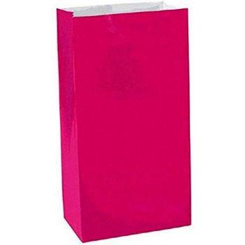 amscan Bolsas de Papel para Mini, Rosa