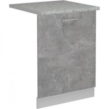 Frente para Lavavajillas R-Line, Hormigón/Blanco, 60 cm, Acabado Mármol