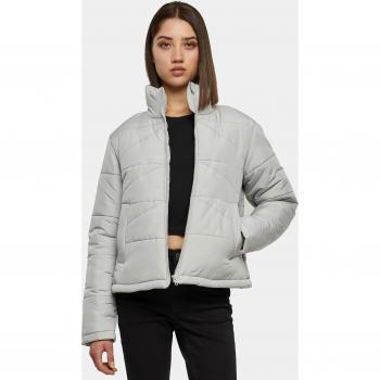Urban Classics Women's Arrow Puffer Jacket - Grey, Between-Season Lightweight Coat