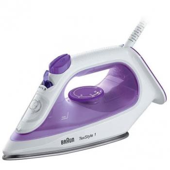 Braun TexStyle 1 SI1080 Plancha de Vapor 2000W Suela SuperCeramic Violeta/Blanca